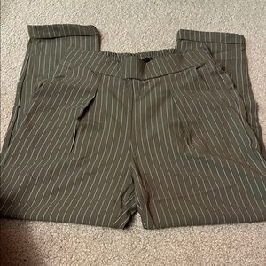HYFVE Olive Green Pinstripe Track Pants